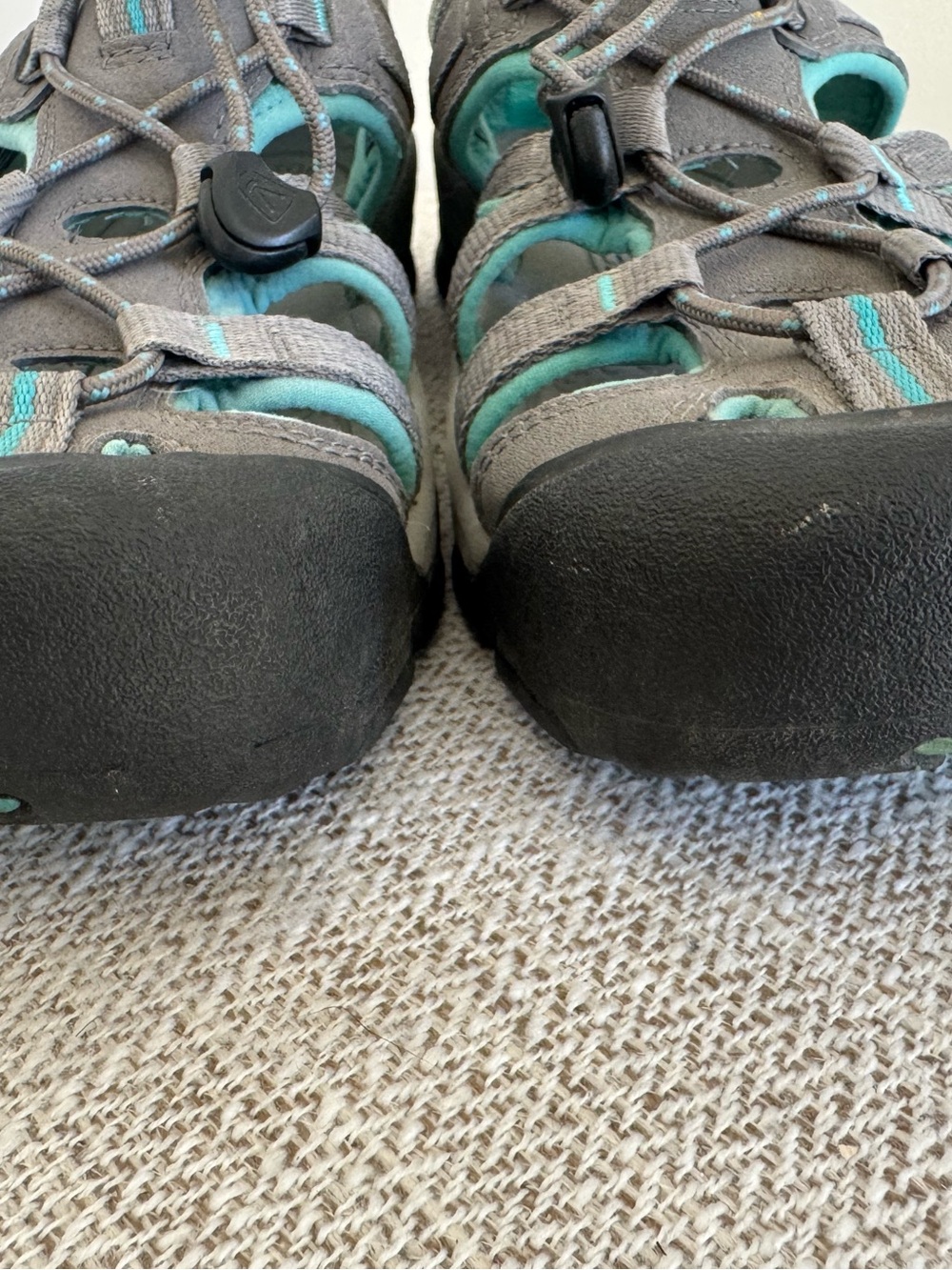 KEEN Whisper Waterproof Hiking Sandals Gray Teal Blue Size 9 - Picture 5 of 11